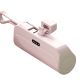 Мини Power Bank с Lightning-разъемом и Type-C-штекером (5000 мАг) Rose Мини Power Bank с Lightning-разъемом и Type-C-штекером (5000 мАг) Rose