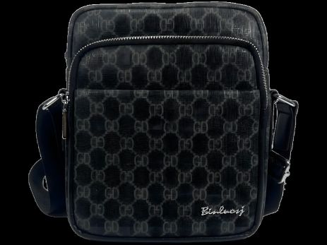 Мужская сумка через плечо с четырьмя отделениями, серая Мужская сумка через плечо с четырьмя отделениями, серая