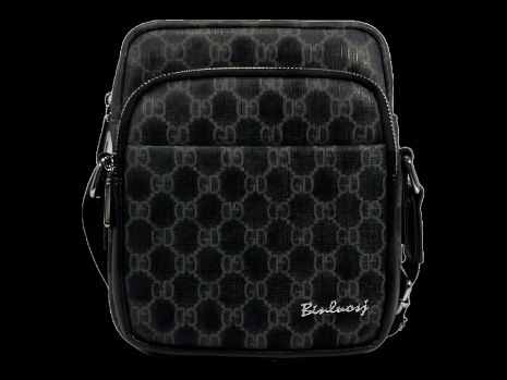 Стильна сумка через плече для сучасного чоловіка, сірого кольору