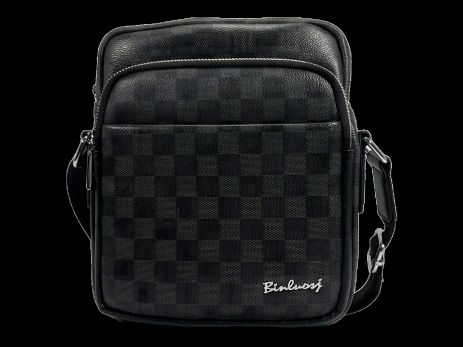 Надежная сумка через плечо с четырьмя отделениями, 3 л, черная