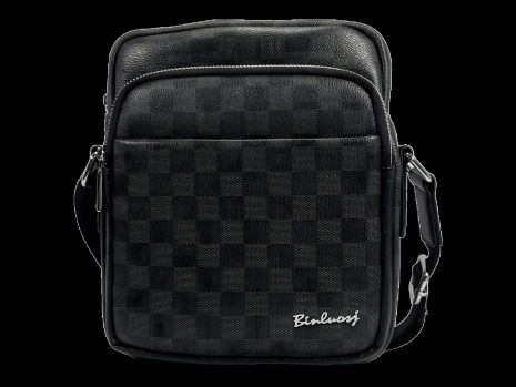 Надежная сумка через плечо с четырьмя отделениями, 3 л, черная