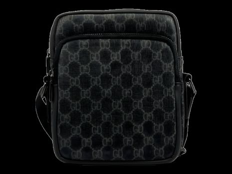 Комфортная сумка через плечо на три отделения, из высококачественной экокожи, черная