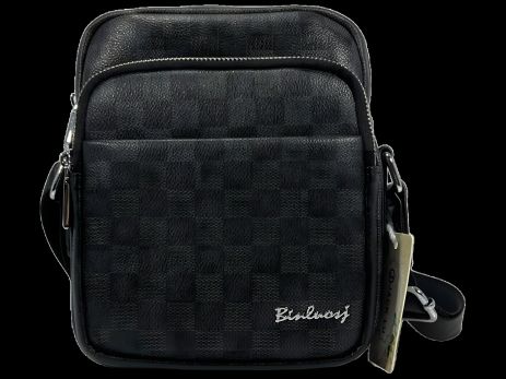 Сіра сумка через плече: чотири відділення, 3 л, застібка на блискавці та магніті