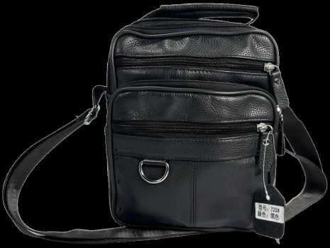 Удобная 5-отделительная плечевая сумка, 5 л, черного цвета