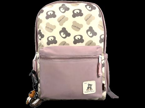 Городской рюкзак на два отделения, цвет розовый, 15 л, карман для ноутбука