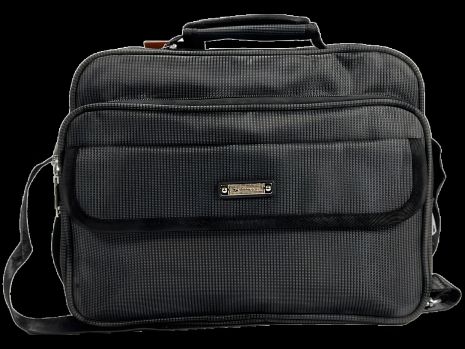 Сумка текстильная серая, водонепроницаемая ткань, 5 отделений