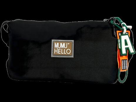 Практичная женская сумка через плечо, 2 отделения, черная