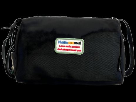 Компактная сумка через плечо одного отделения, черного цвета Компактная сумка через плечо одного отделения, черного цвета