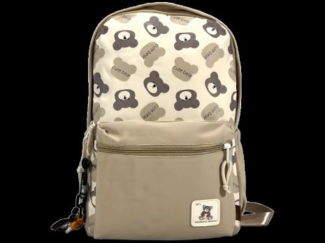 Городской рюкзак на два отделения, цвет бежевый, 15 л, карман для ноутбука