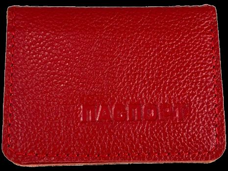 Обложка для ID-паспорта BagWay ручной работы из натуральной кожи 1008-4, красная