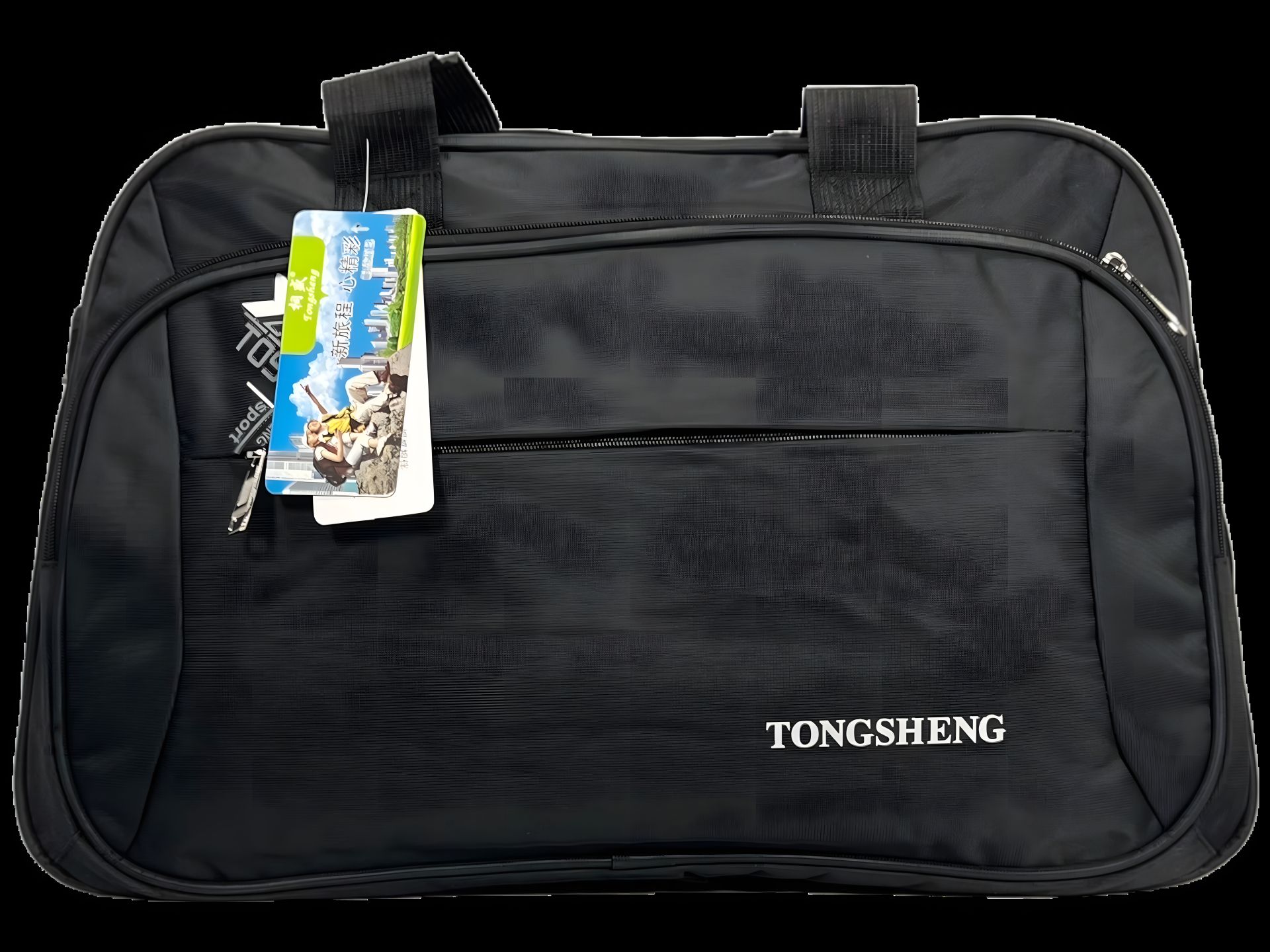 Черная дорожная сумка TONGSHENG с тремя отделениями 980-1 Черная дорожная сумка TONGSHENG с тремя отделениями 980-1