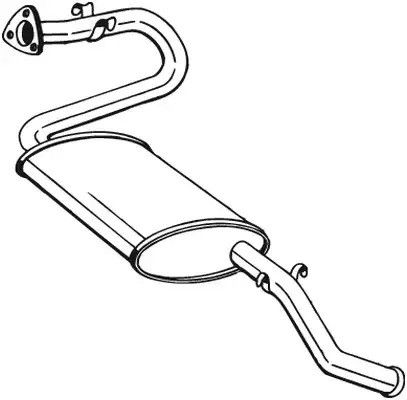 Глушитель задний CITROEN Jumper 94-02, BOSAL (280273)