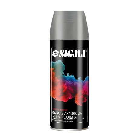 Акрилова емаль аерозольна 400мл RAL 7024 графітово-сірий глянець SIGMA 2736721