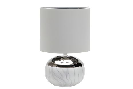 Лампа настільна Sirius FJ3669S-WH з абажуром Лампа настільна Sirius FJ3669S-WH з абажуром