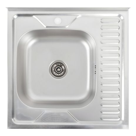 Нержавеющая кухонная мойка Valeso ДЕКОР 6060 L (0,7/160 мм) Нержавеющая кухонная мойка Valeso ДЕКОР 6060 L (0,7/160 мм)