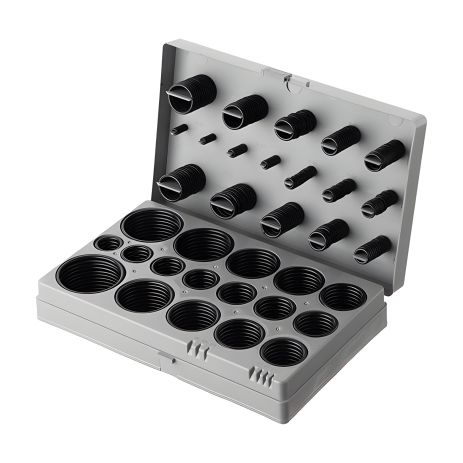 Набір гумових ущільнювальних кілець, 407 од., INTERTOOL AT-5407 Набір гумових ущільнювальних кілець, 407 од., INTERTOOL AT-5407