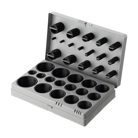 Набір гумових ущільнювальних кілець, 407 од., INTERTOOL AT-5407 Набір гумових ущільнювальних кілець, 407 од., INTERTOOL AT-5407