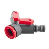 Розподілювач 2-канальний 1/2", з внутрішньою різьбою 1/2" та 3/4" на вході, регулювання кожного каналу INTERTOOL GE-2003 DualSplitter