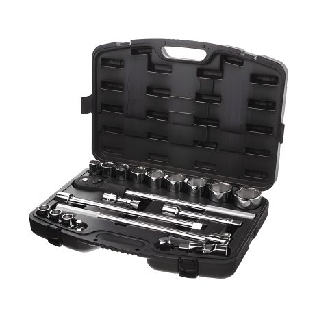 Профессиональный набор инструментов, 3/4", Cr-V, 20 ед., INTERTOOL ET-6023 Профессиональный набор инструментов, 3/4", Cr-V, 20 ед., INTERTOOL ET-6023