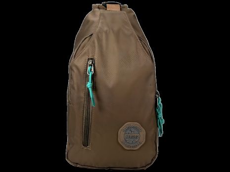 Сумка-слінг, 4л, чотири відділення, коричнева Сумка-слінг, 4л, чотири відділення, коричнева