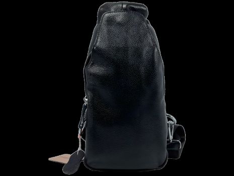 Сумка-слинг с двумя отделениями и застежкой на молнии и магните, черная