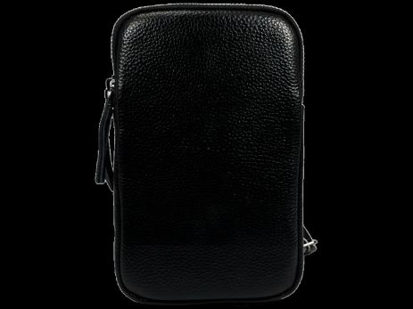 Слинг-сумка на два отделения, водоотталкивающая ткань, черный