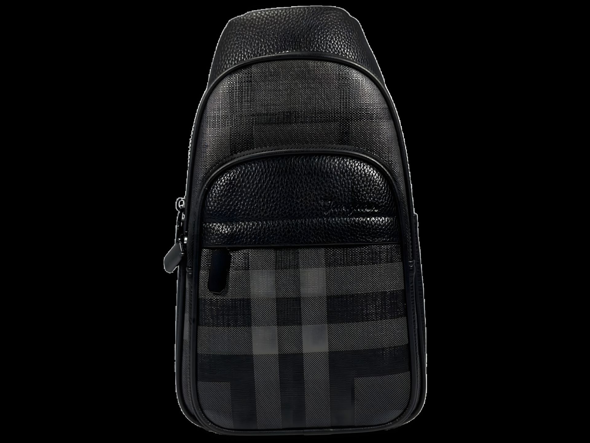 Стильная сумка-слинг для мужчин, вместительная и функциональная, три отделения, серая Стильная сумка-слинг для мужчин, вместительная и функциональная, три отделения, серая