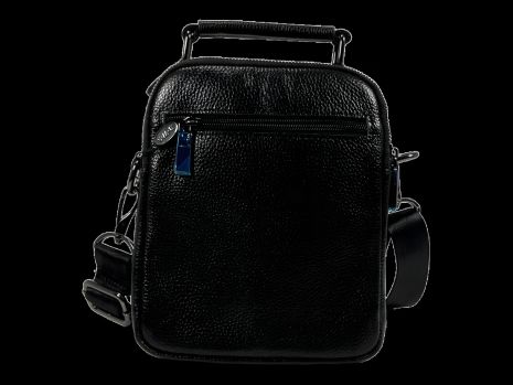 Черная сумка через плечо на пять отделений, съёмный ремень, ручки для переноса