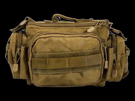 Сумка спиннингиста на два отделения, хаки, съемный ремень, ручки для переноса