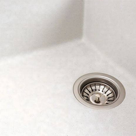 Кухонная гранитная мойка VALESO CASCADA 7050 матовая (Белый в точку)