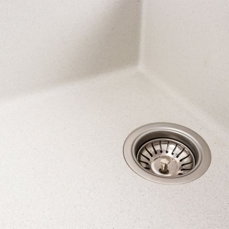 Гранитная мойка для кухни VALESO CASCADA 7050 матовая Белая в точку