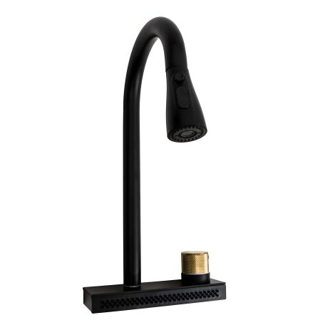 Смеситель для мойки "Водопад" ZS86 Platinum (black)