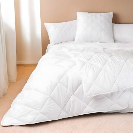 Одеяло полуторное ДобраНiч IDEIA антиаллергенное всесезонное 140х210 см белое (8-35577*001) Одеяло полуторное ДобраНiч IDEIA антиаллергенное всесезонное 140х210 см белое (8-35577*001)