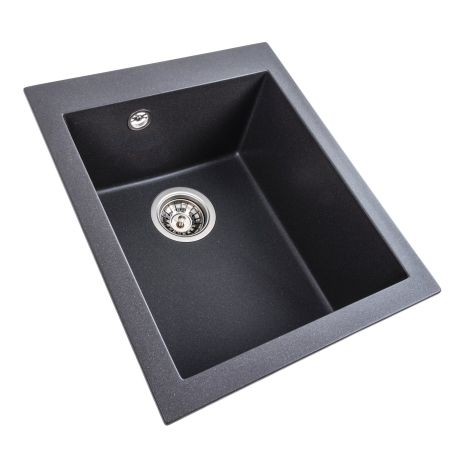 Гранитная мойка для кухни Platinum 4150 SOKIL матовый Морион
