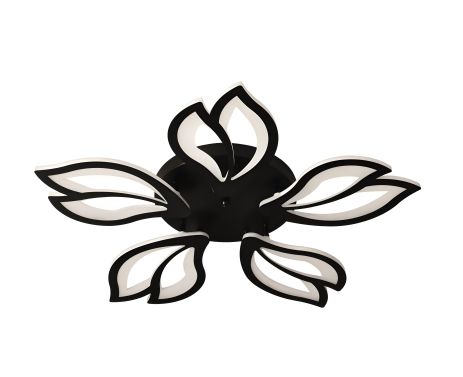 Акрилова світлодіодна люстра V L6078-5 BK на 5 плафонів