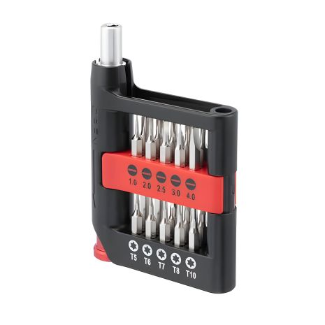 Прецизионная отвертка INTERTOOL с комплектом насадок, 21 ед. (VT-3339) Прецизионная отвертка INTERTOOL с комплектом насадок, 21 ед. (VT-3339)