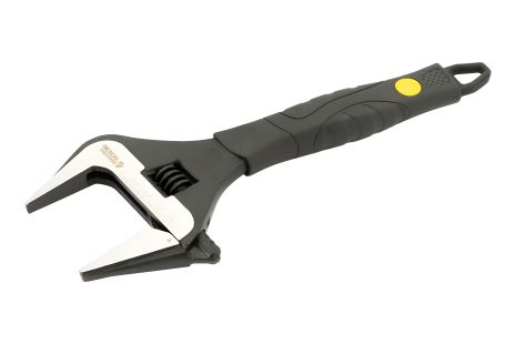 Разводной ключ 250 мм с тонкими губками и TPR накладкой MASTERTOOL 76-0323