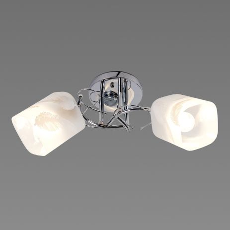 Стельова люстра sirius u 6763b/2 cr на 2 таблички