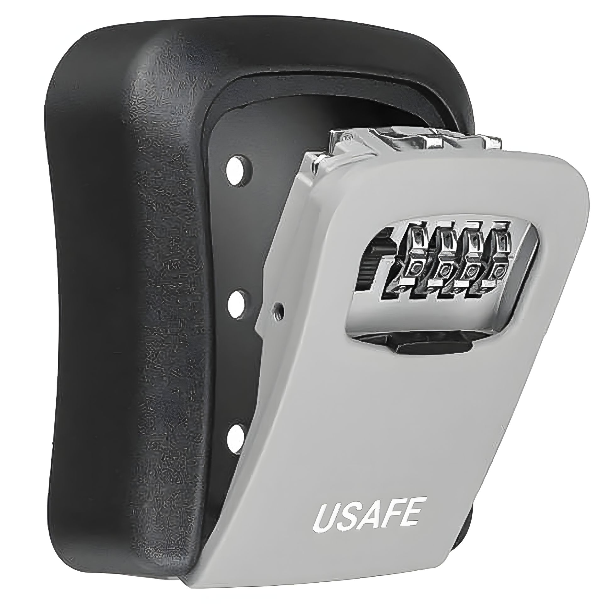 Антивандальний зовнішній міні сейф для ключів uSafe KS-03, з кодовим замком, настінний, Сірий Антивандальний зовнішній міні сейф для ключів uSafe KS-03, з кодовим замком, настінний, Сірий