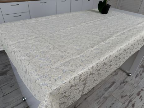 Вінілова скатертина з ажурним малюнком 110*140 см 1506-k-14