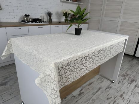 Виниловая скатерть с ажурным рисунком 110*140 см (1506-k-11)