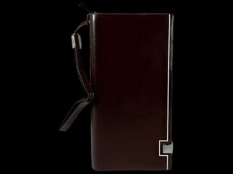 Мужской портмоне из экокожи, коричневый Мужской портмоне из экокожи, коричневый