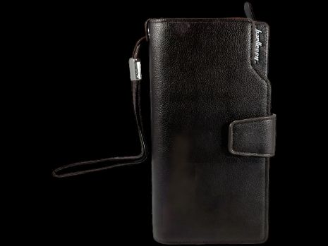 Темно-коричневе чоловіче портмоне з картхолдером