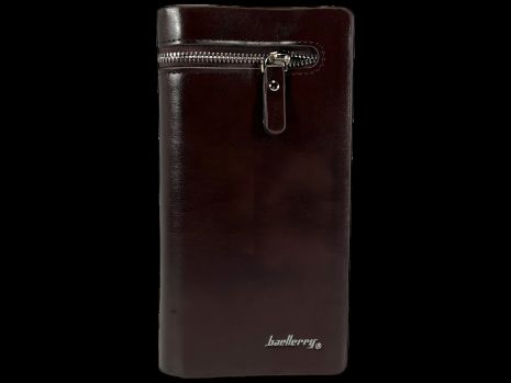 Картхолдер портмоне чоловіче, екошкіра, коричневий