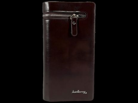 Картхолдер портмоне чоловіче, екошкіра, коричневий