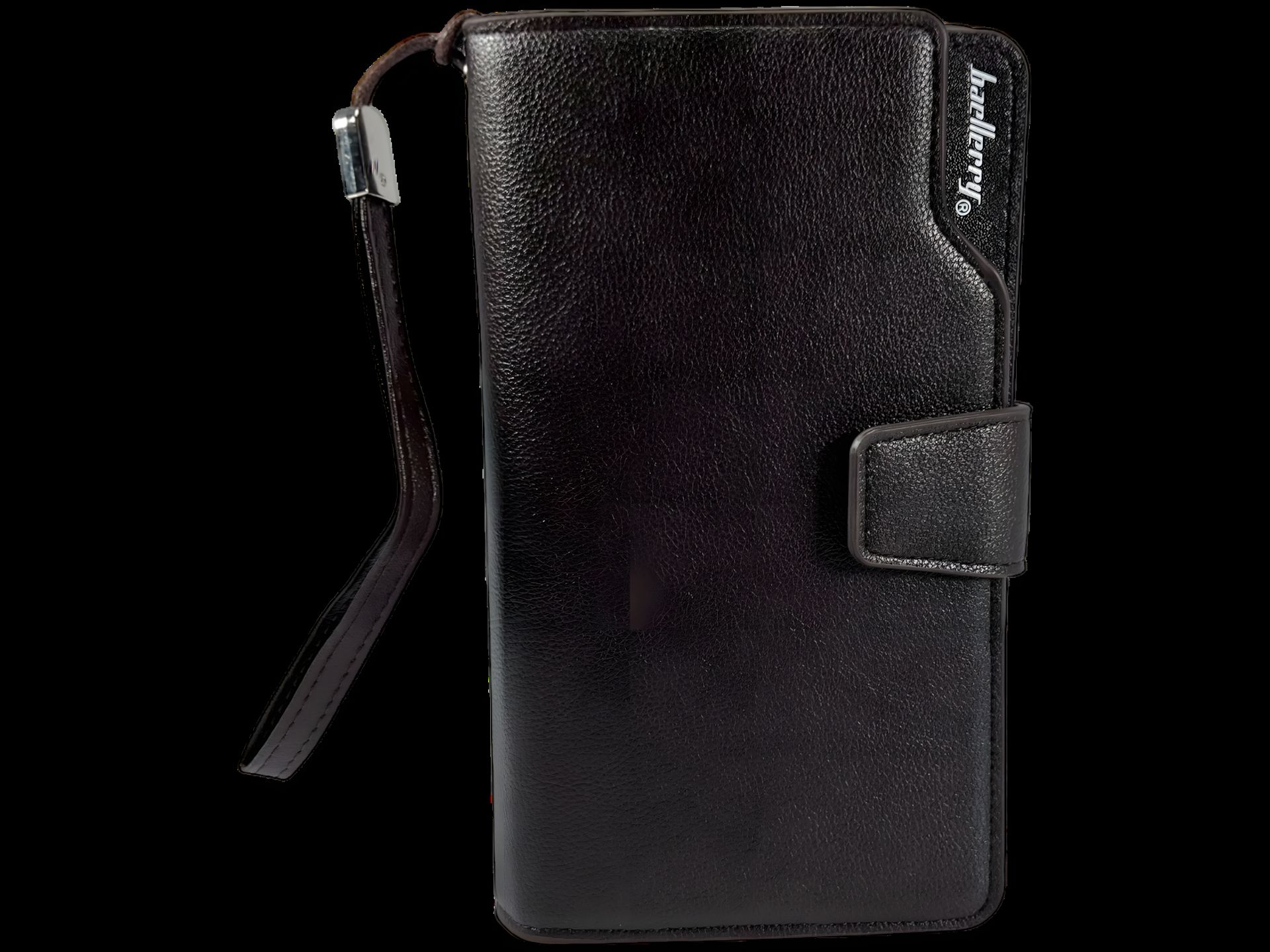 Функциональное карманное портмоне с картхолдером коричневого цвета, экокожа Функциональное карманное портмоне с картхолдером коричневого цвета, экокожа