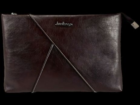 Чоловічий шкірозамінник гаманець коричневий