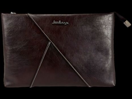 Чоловічий шкірозамінник гаманець коричневий