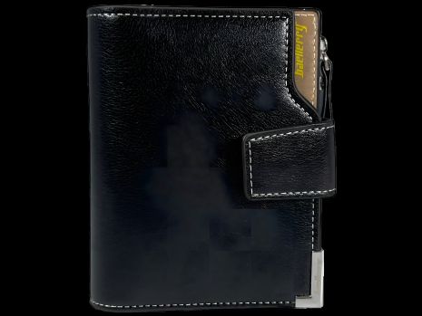 Черный кошелек Baellerry из экокожи с кнопочной застежкой