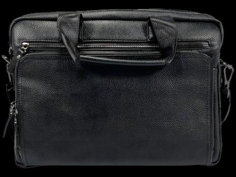 Черная сумка для ноутбука с пятью отделениями